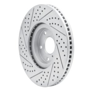 Infiniti G35 Brake Rotor (1) - Front Right - DFC - Drilled & Slotted Geoperformance - `07-`15