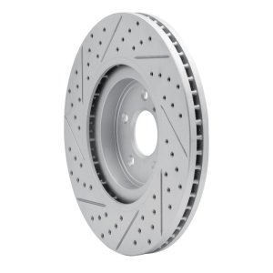 Infiniti Q70L Brake Rotor (1) - Front Right - DFC - Geoperformance - Drilled & Slotted - `08-`25 Infiniti Q70L Brake Rotor (1) - Front Right - DFC - Geoperformance - Drilled & Slotted - `08-`25