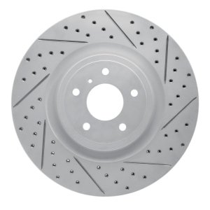 Infiniti Q70L Brake Rotor (1) - Front Right - DFC - Geoperformance - Drilled & Slotted - `08-`25