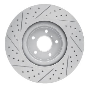 Infiniti Q70L Brake Rotor (1) - Front Right - DFC - Geoperformance - Drilled & Slotted - `08-`25 Infiniti Q70L Brake Rotor (1) - Front Right - DFC - Geoperformance - Drilled & Slotted - `08-`25