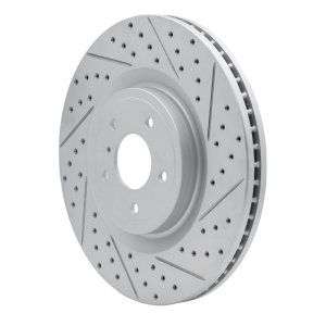 Infiniti Q70L Brake Rotor (1) - Front Right - DFC - Geoperformance - Drilled & Slotted - `08-`25 Infiniti Q70L Brake Rotor (1) - Front Right - DFC - Geoperformance - Drilled & Slotted - `08-`25