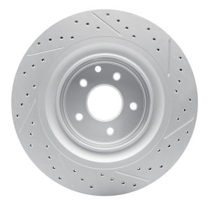 Infiniti G37 Brake Rotor (1) - Rear Left - DFC - Drilled & Slotted Geoperformance - `08-`25