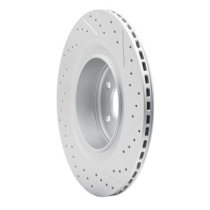 Infiniti G37 Brake Rotor (1) - Rear Left - DFC - Drilled & Slotted Geoperformance - `08-`25