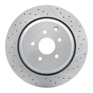 Infiniti Q70 Brake Rotor (1) - Rear Right - DFC - Drilled & Slotted Geoperformance - `09-`24