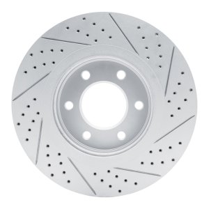Infiniti QX80 Brake Rotor (1) - Front Left - DFC - Geoperformance, Drilled & Slotted - `07-`24 Infiniti QX80 Brake Rotor (1) - Front Left - DFC - Geoperformance, Drilled & Slotted - `07-`24