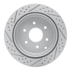 Infiniti QX56 Brake Rotor (1) - Rear Right - DFC - Geoperformance Rotor - Drilled & Slotted - `10-`24