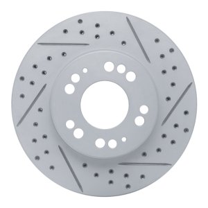 Dodge Stealth Brake Rotor (1) - Front Right - DFC - Geoperformance Drilled & Slotted - `91-`04