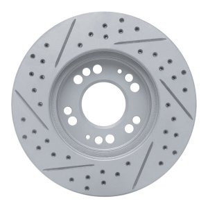 Dodge Stealth Brake Rotor (1) - Front Right - DFC - Geoperformance Drilled & Slotted - `91-`04