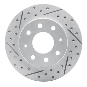 Dodge Colt Brake Rotor (1) - Front Left - DFC - Drilled & Slotted Geoperformance - `88-`07