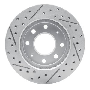 Dodge Colt Brake Rotor (1) - Front Right - DFC - Geoperformance Rotor - Drilled and Slotted - `88-`07