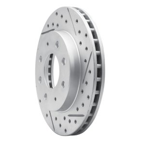 Dodge Colt Brake Rotor (1) - Front Right - DFC - Geoperformance Rotor - Drilled and Slotted - `88-`07