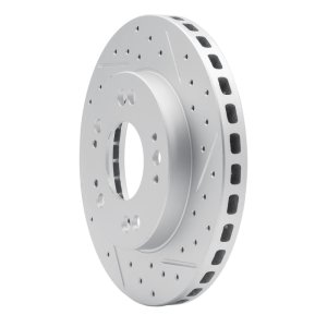 Chrysler Sebring Brake Rotor (1) - Front Right - DFC - Drilled & Slotted Geoperformance - `90-`05