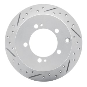 Chrysler Sebring Brake Rotor (1) - Rear Left - DFC - Drilled & Slotted Geoperformance - `94-`07
