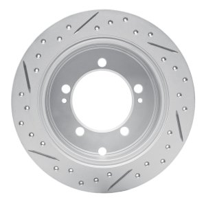 Chrysler Sebring Brake Rotor (1) - Rear Right - DFC - Drilled & Slotted Geoperformance - `94-`07