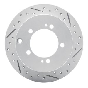 Chrysler Sebring Brake Rotor (1) - Rear Right - DFC - Drilled & Slotted Geoperformance - `94-`07