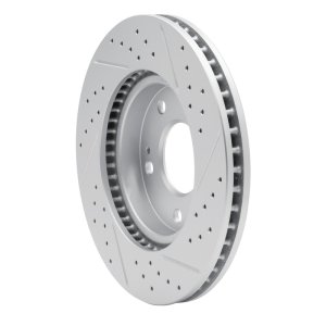 Chrysler Sebring Brake Rotor (1) - Front Left - DFC - Drilled & Slotted Geoperformance - `00-`24