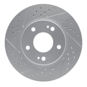 Chrysler Sebring Brake Rotor (1) - Front Left - DFC - Drilled & Slotted Geoperformance - `00-`24