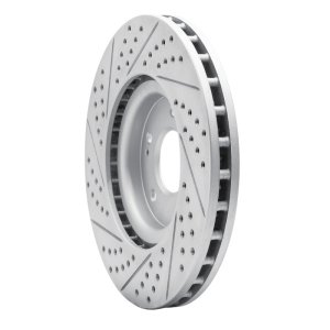 Mitsubishi Lancer Brake Rotor (1) - Front Right - DFC - Drilled & Slotted Geoperformance - `03-`06