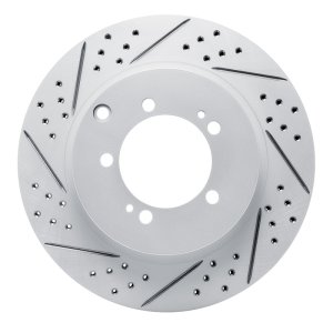 Mitsubishi Lancer Brake Rotor (1) - Rear Left - DFC - Drilled & Slotted Geoperformance - `03-`06 Mitsubishi Lancer Brake Rotor (1) - Rear Left - DFC - Drilled & Slotted Geoperformance - `03-`06