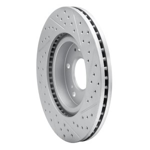 Mitsubishi Galant Brake Rotor (1) - Front Left - DFC - Drilled & Slotted Geoperformance - `04-`12
