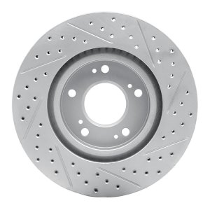 Mitsubishi Galant Brake Rotor (1) - Front Left - DFC - Drilled & Slotted Geoperformance - `04-`12