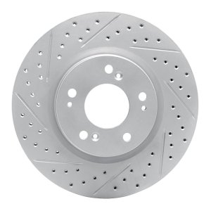 Mitsubishi Galant Brake Rotor (1) - Front Left - DFC - Drilled & Slotted Geoperformance - `04-`12