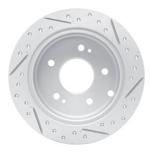 Mitsubishi Galant Brake Rotor (1) - Rear Left - DFC - Geoperformance Drilled & Slotted - `04-`12