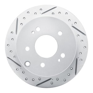 Mitsubishi Galant Brake Rotor (1) - Rear Left - DFC - Geoperformance Drilled & Slotted - `04-`12