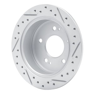 Mitsubishi Galant Brake Rotor (1) - Rear Left - DFC - Geoperformance Drilled & Slotted - `04-`12