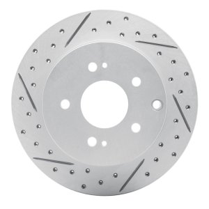 Mitsubishi Eclipse Brake Rotor (1) - Rear Left - DFC - Drilled & Slotted Geoperformance - `06-`12
