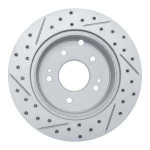 Mitsubishi Eclipse Brake Rotor (1) - Rear Right - DFC - Drilled & Slotted Geoperformance - `06-`12