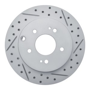 Mitsubishi Eclipse Brake Rotor (1) - Rear Right - DFC - Drilled & Slotted Geoperformance - `06-`12