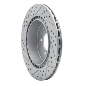 Mitsubishi Lancer Brake Rotor (1) - Rear Right - DFC - Geoperf Drilled & Slotted - `08-`15 Mitsubishi Lancer Brake Rotor (1) - Rear Right - DFC - Geoperf Drilled & Slotted - `08-`15