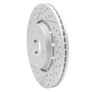 Mitsubishi Lancer Brake Rotor (1) - Front Left - DFC - Drilled & Slotted Geoperformance - `09-`15