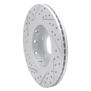 Mitsubishi Lancer Brake Rotor (1) - Front Right - DFC - Geoperformance Rotor - Drilled and Slotted - `09-`15