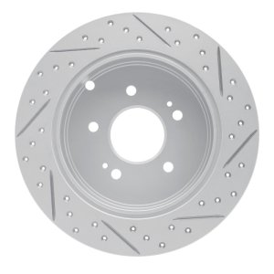 Mitsubishi Grandis Brake Rotor (1) - Rear Left - DFC - Drilled & Slotted Geoperformance - `04-`11