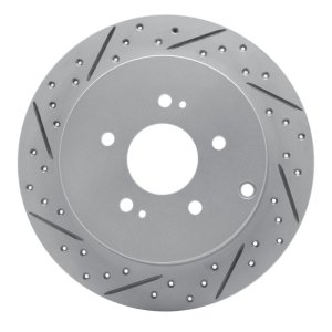 Mitsubishi Grandis Brake Rotor (1) - Rear Left - DFC - Drilled & Slotted Geoperformance - `04-`11