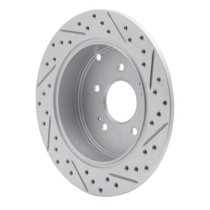 Mitsubishi Grandis Brake Rotor (1) - Rear Left - DFC - Drilled & Slotted Geoperformance - `04-`11