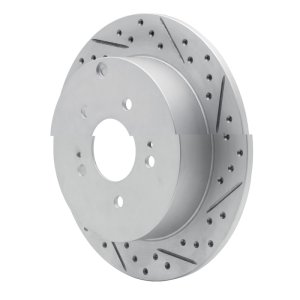 Mitsubishi Endeavor Brake Rotor (1) - Rear Right - DFC - Geoperformance Drilled & Slotted - `04-`11