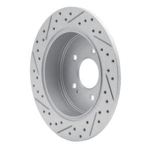 Mitsubishi Endeavor Brake Rotor (1) - Rear Right - DFC - Geoperformance Drilled & Slotted - `04-`11