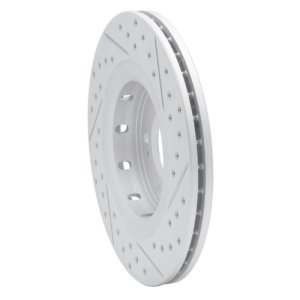 Mitsubishi Outlander Brake Rotor (1) - Front Left - DFC - Drilled & Slotted Geoperformance - `05-`22