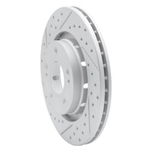 Mitsubishi Outlander Brake Rotor (1) - Front Left - DFC - Drilled & Slotted Geoperformance - `05-`22