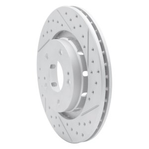 Mitsubishi Outlander Brake Rotor (1) - Front Right - DFC - Drilled & Slotted Geoperformance - `05-`22