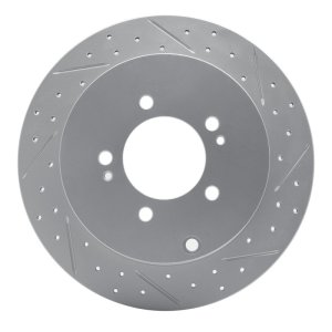 Mitsubishi Lancer Brake Rotor (1) - Rear Right - DFC - Drilled & Slotted Geoperformance - `07-`15 Mitsubishi Lancer Brake Rotor (1) - Rear Right - DFC - Drilled & Slotted Geoperformance - `07-`15