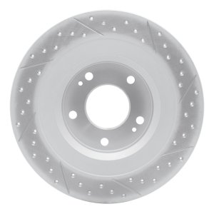 Mitsubishi Outlander Phev Brake Rotor (1) - Rear Left - DFC - Geoperformance Rotor - Drilled and Slotted - `13-`25