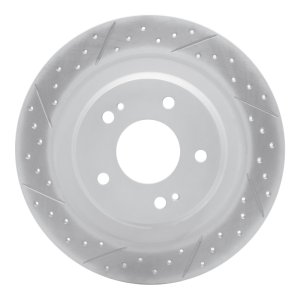 Mitsubishi Outlander Phev Brake Rotor (1) - Rear Left - DFC - Geoperformance Rotor - Drilled and Slotted - `13-`25