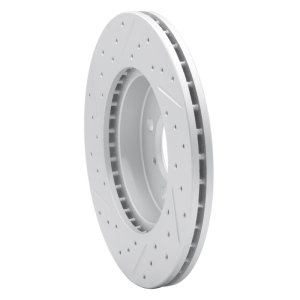 Dodge Attitude Brake Rotors (1) - Front Right - DFC - Drilled & Slotted Geoperformance - `16-`25
