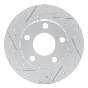 Audi A6 Brake Rotor (1) - Rear Right - DFC - Geoperformance Drilled & Slotted - `99-`05