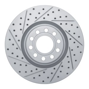 Audi S6 Brake Rotor (1) - Front Left - DFC - Drilled & Slotted Geoperformance - `99-`04