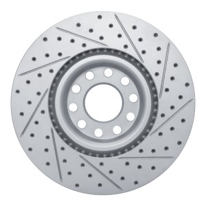 Audi S6 Brake Rotor (1) - Front Left - DFC - Drilled & Slotted Geoperformance - `99-`04